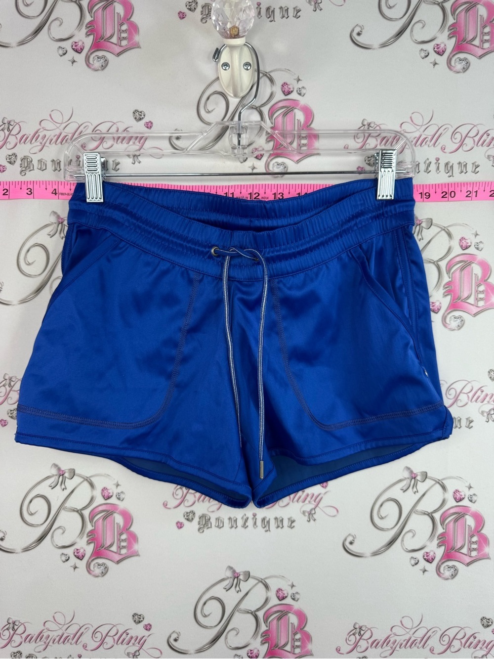 Champion shorts shiny Royal Blue Women's Athletic Drawstring Shorts
